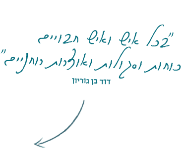 בכל איש ואיש חבויים כוחות וסגולות ואוצרות רוחניים - דוד בן גוריון